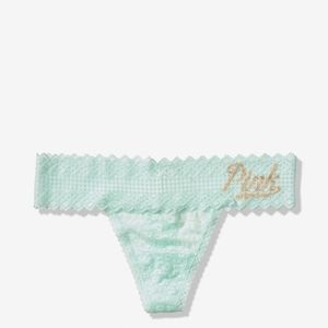 Victoria Secret So Soft Lace Thong Size X-Small